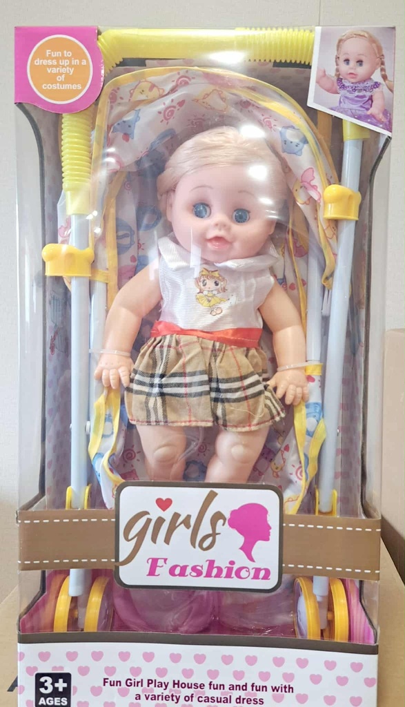 Барби тэрэгтэй түрдэг хайрцагтай girls fashion-30-113